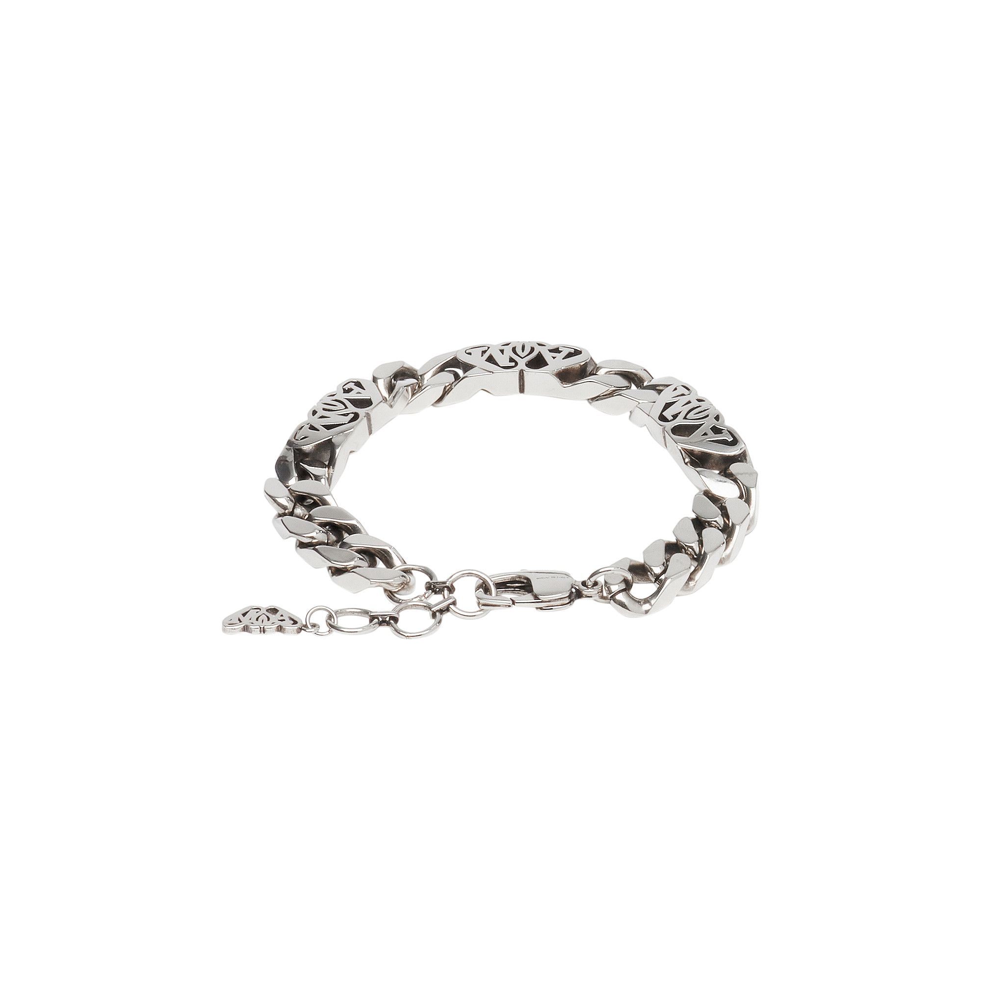Alexander McQueen ロゴシルバーチェーンブレスレット Alexander McQueen アレキサンダーマックイーン スカル チェーン