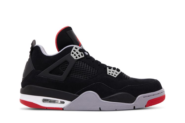 Air Jordan 4 Black/Cement Grey/Fire Red