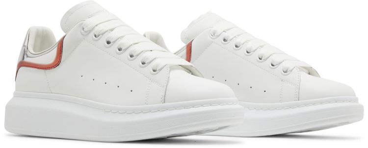 Alexander McQueen Oversized Sneaker White Silver Lust Red
