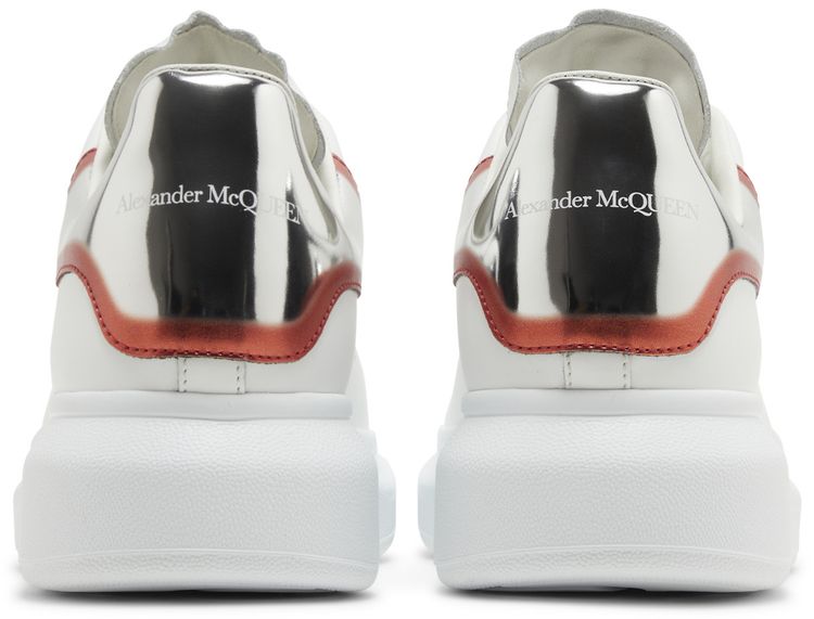 Alexander McQueen Oversized Sneaker White Silver Lust Red