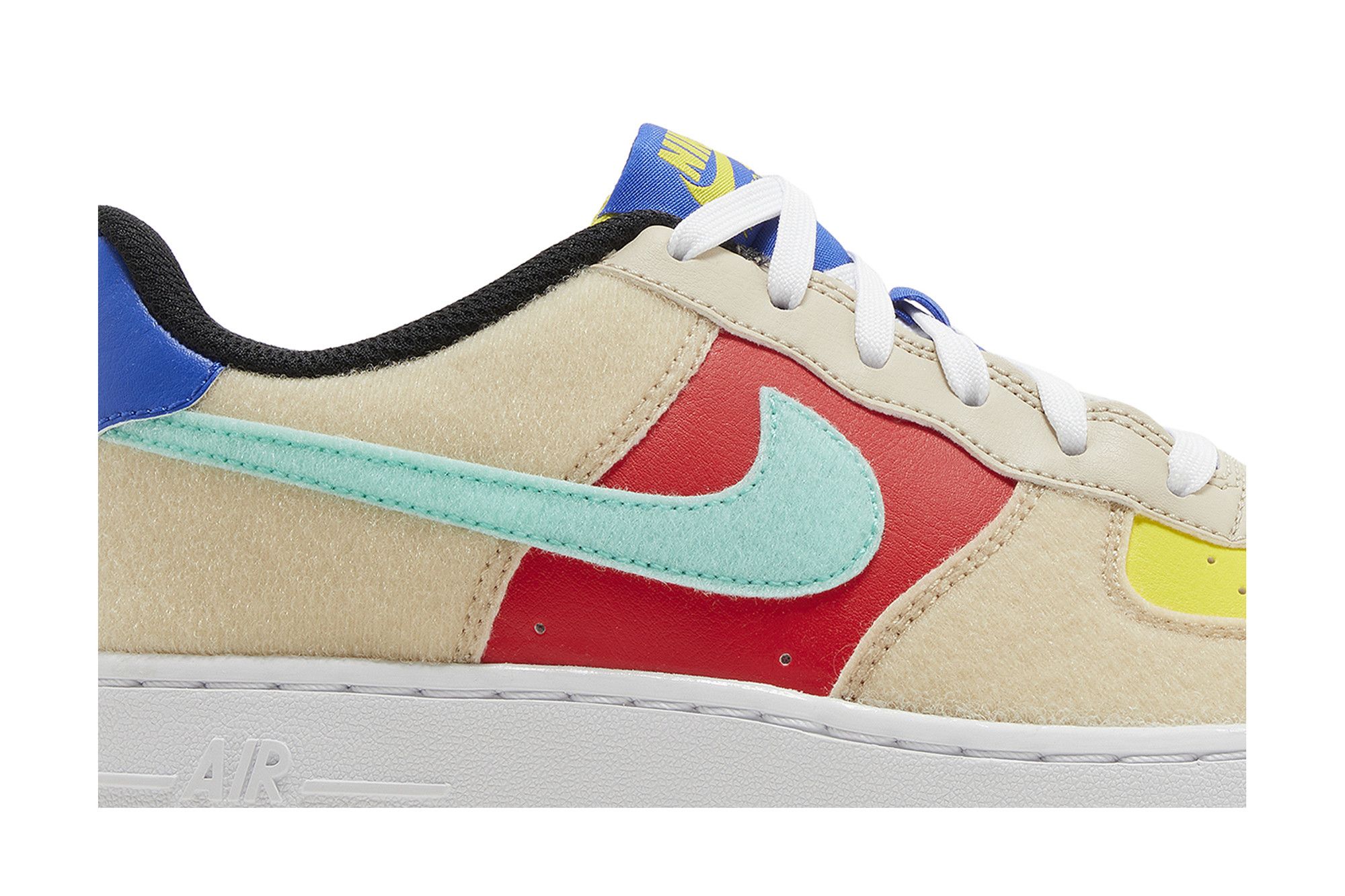 Size 3.5 Air Force 1 Low GS Multi Color Velcro