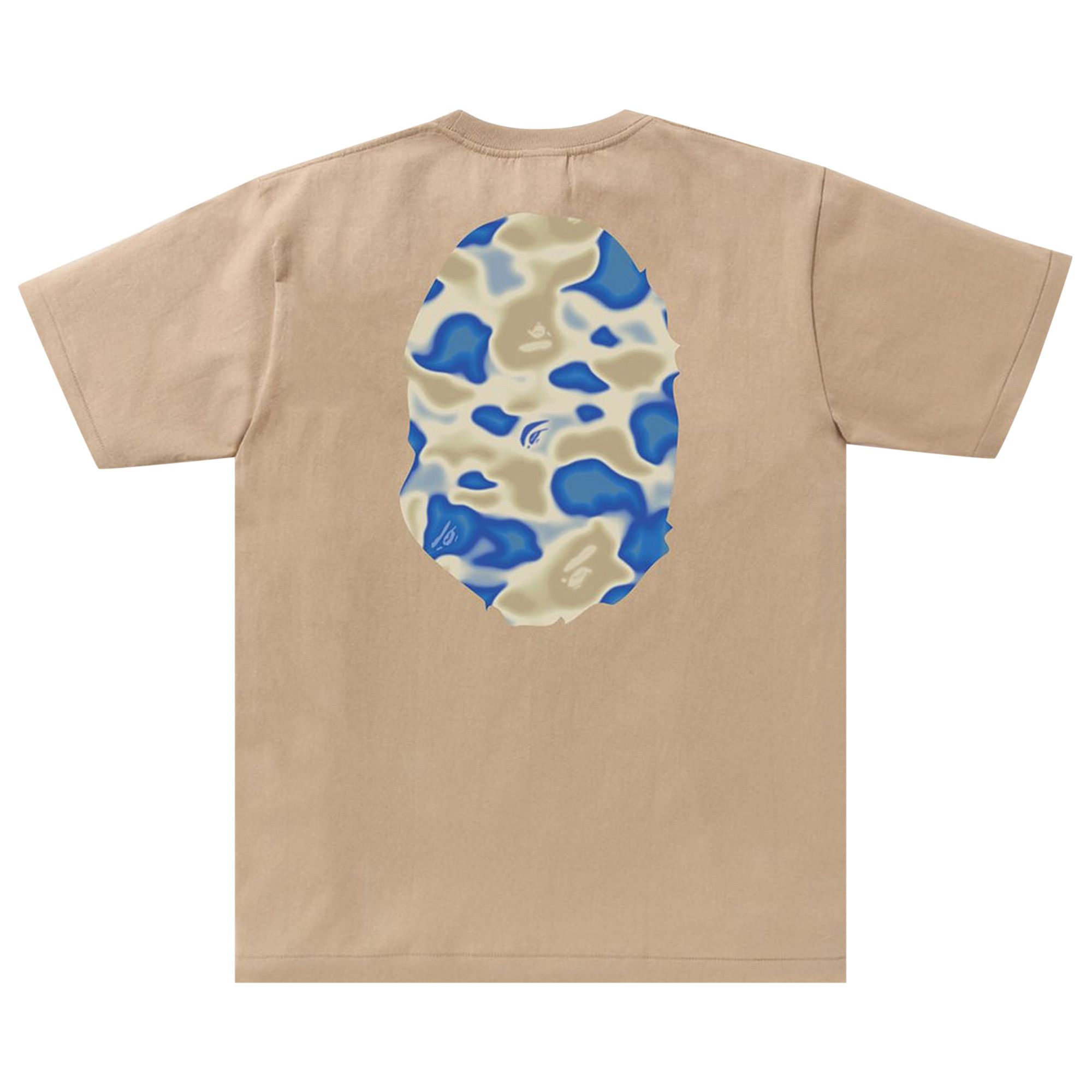 Buy BAPE Liquid Camo Big Ape Head Tee 'Beige' - 1K30 110 029