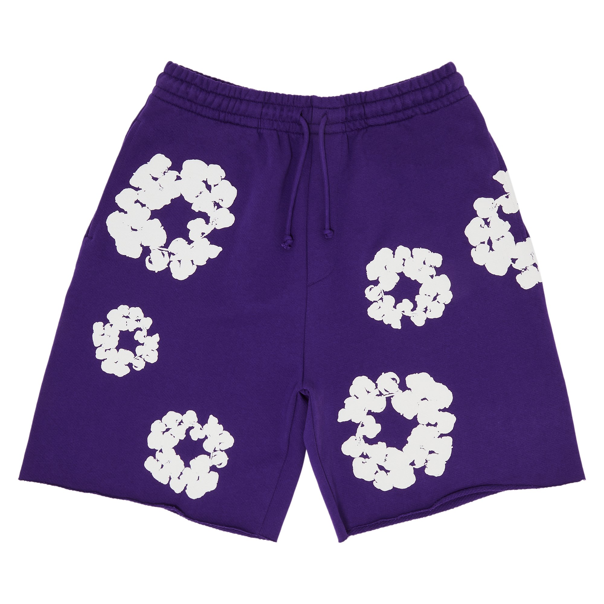 Buy Denim Tears The Cotton Wreath Shorts 'Purple' - 402 200 30