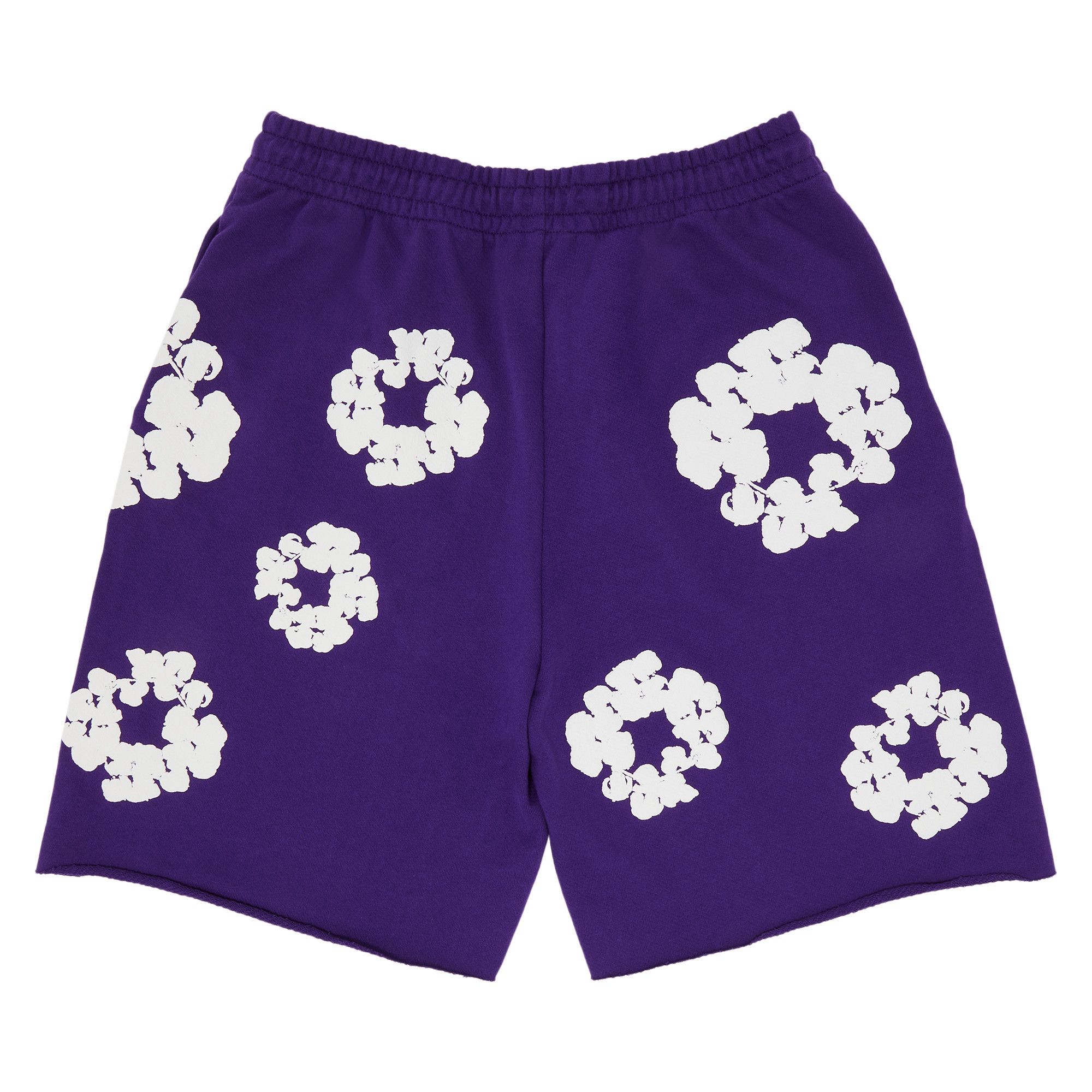 Buy Denim Tears The Cotton Wreath Shorts 'Purple' - 402 200