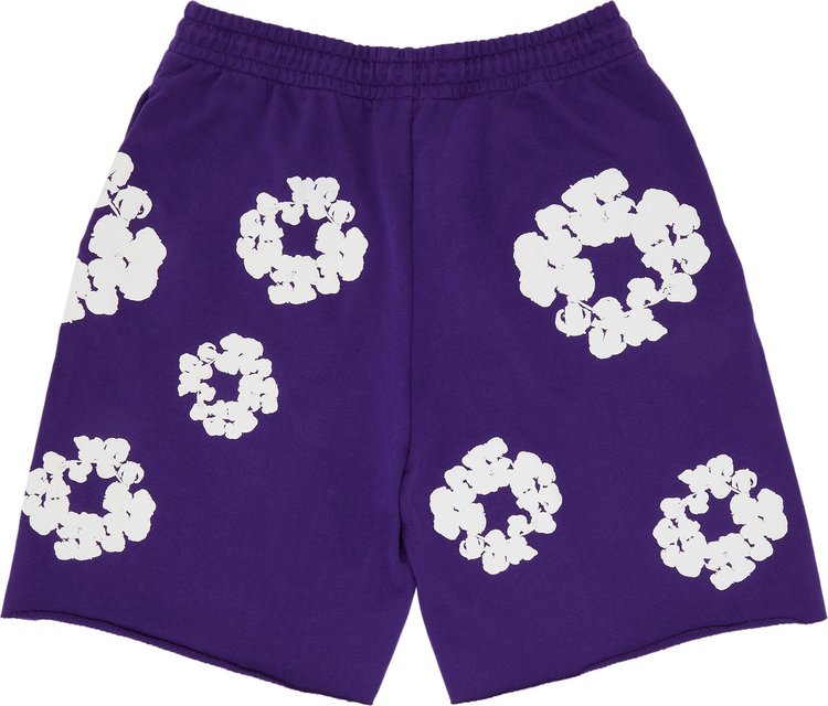 Denim Tears The Cotton Wreath Shorts Purple