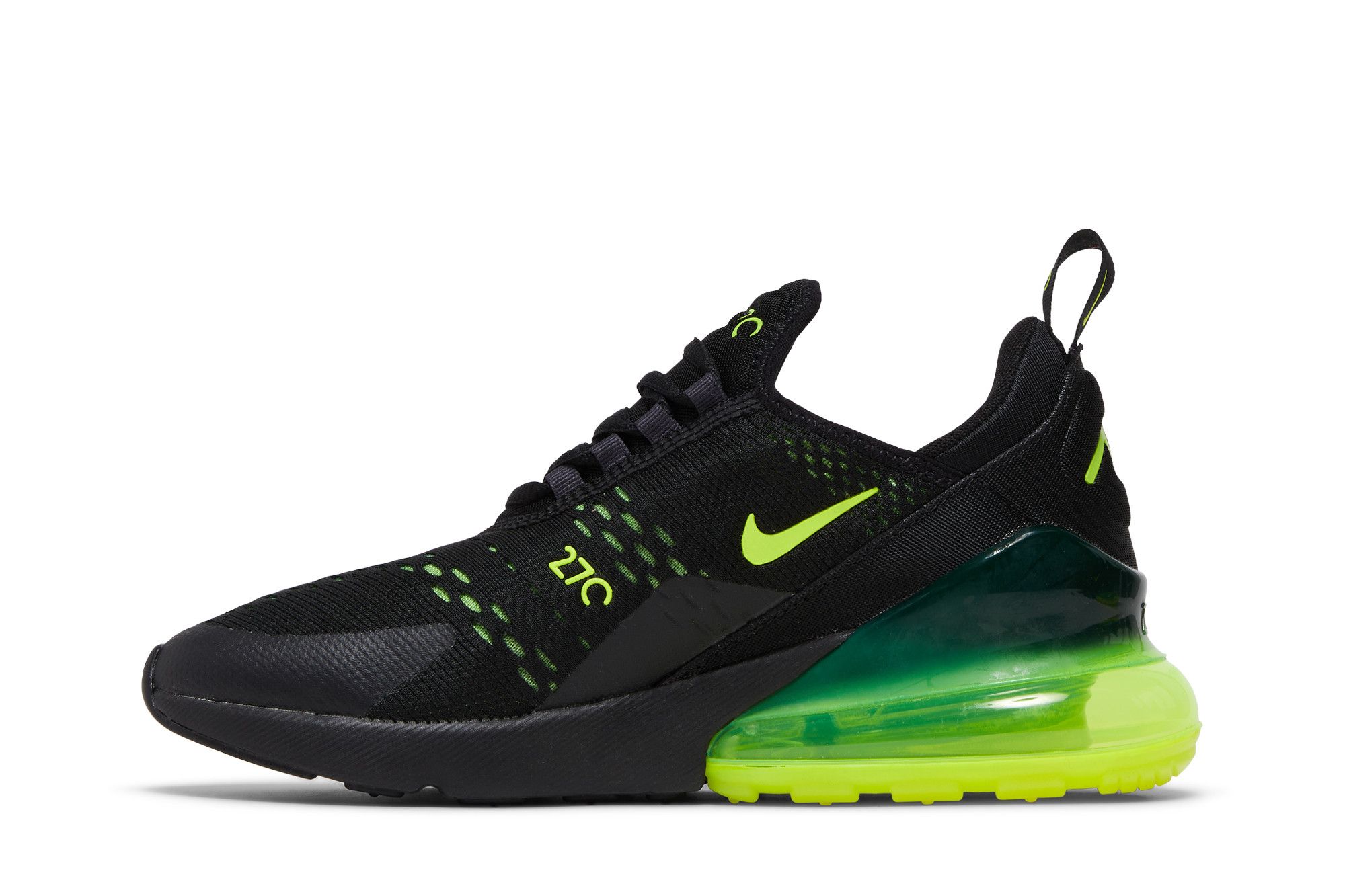 Air max 27 black volt green best sale