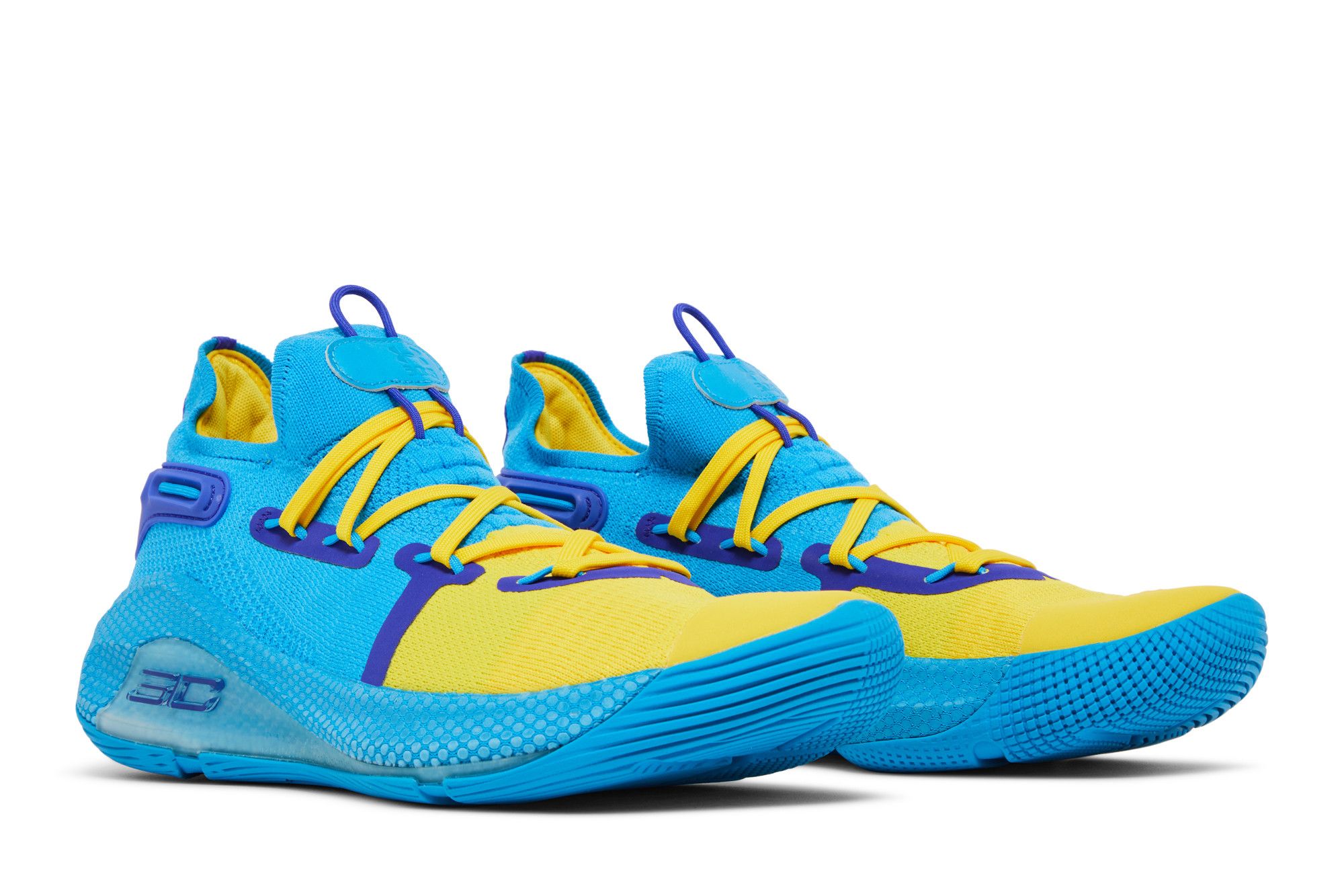 Curry 6 blue and yellow sale