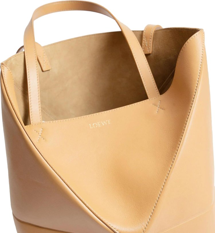 Loewe XL Puzzle Fold Tote Bag Oak