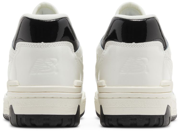New Balance 550 Patent Leather Pack   Sea Salt Black