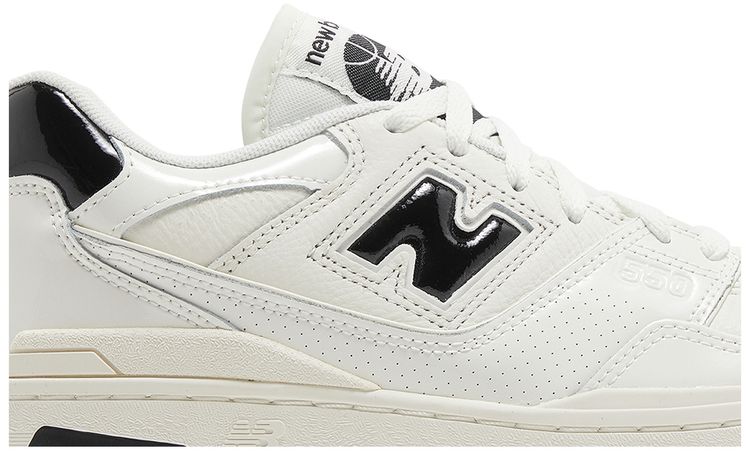 New Balance 550 Patent Leather Pack   Sea Salt Black