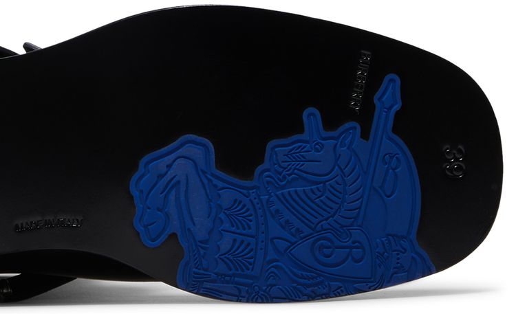 Burberry Wmns Leather Saddle Low Boot Black