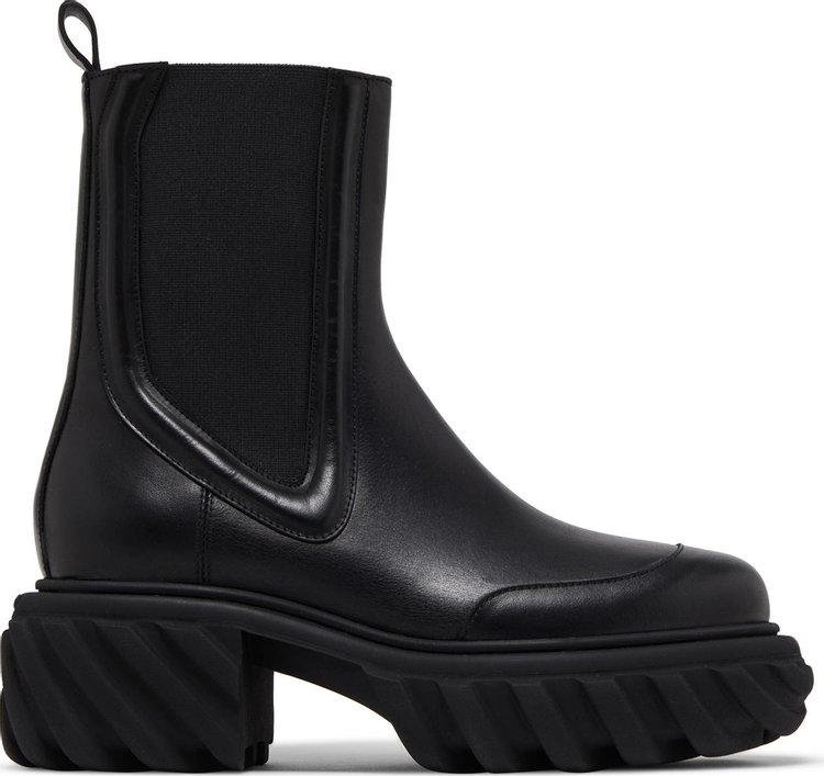 Off-White Wmns Tractor Motor Chelsea Boot 'Black'