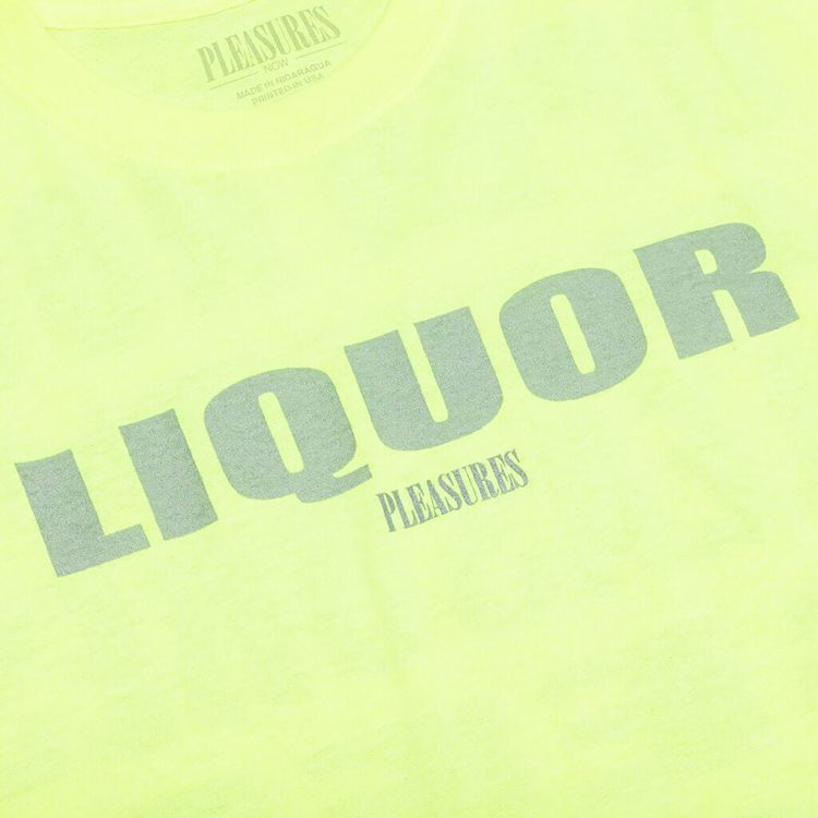 Pleasures Liquor T Shirt Safety Green