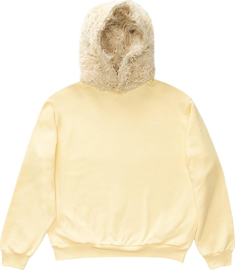 Marni Faux Fur Hooded Sweatshirt 'Yellow'