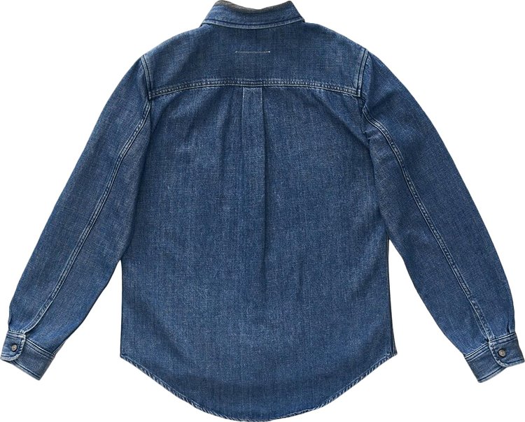 MM6 Maison Margiela Long Sleeve Denim Shirt Grey