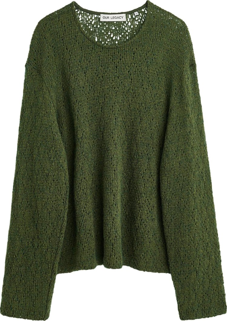 Our Legacy Double Lock U Neck Sweater 'Green'