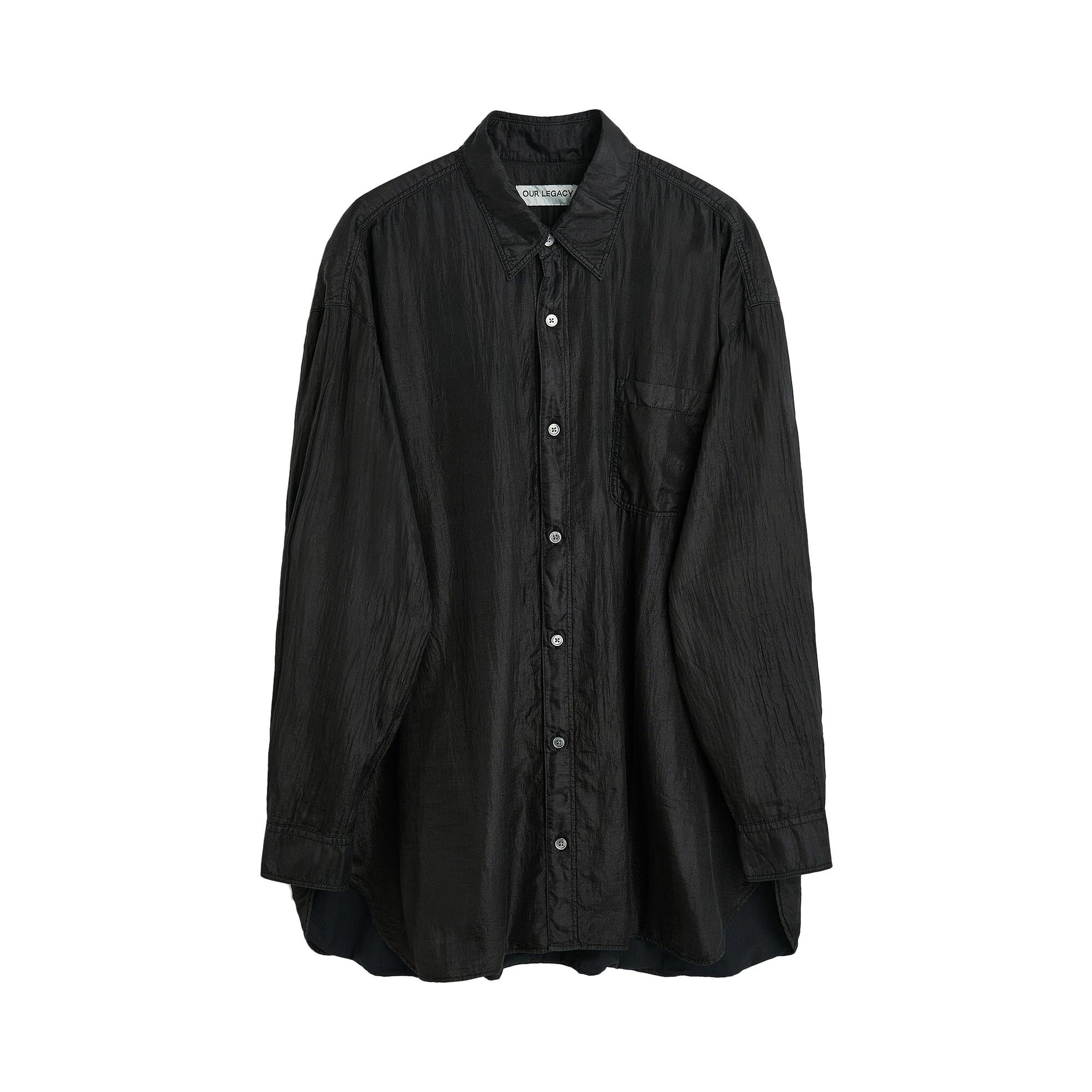 Buy Our Legacy Darling Shirt 'Black' - M4232DB | GOAT