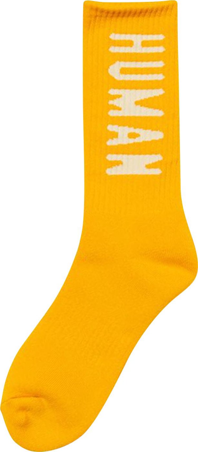 Human Made Logo Socks 'Yellow'