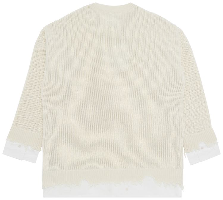 MM6 Maison Margiela Crewneck Sweater Off White