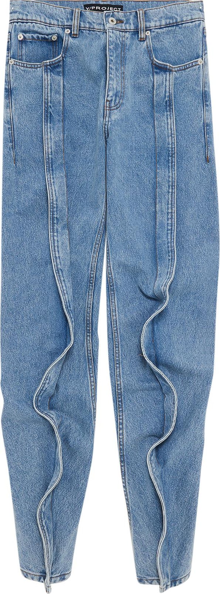 Y/Project Slim Banana Jeans 'Heavy SW Blue'