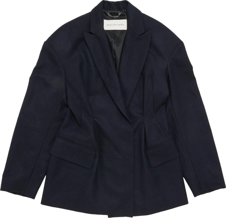 Dries Van Noten Lovat Mill Jacket Navy