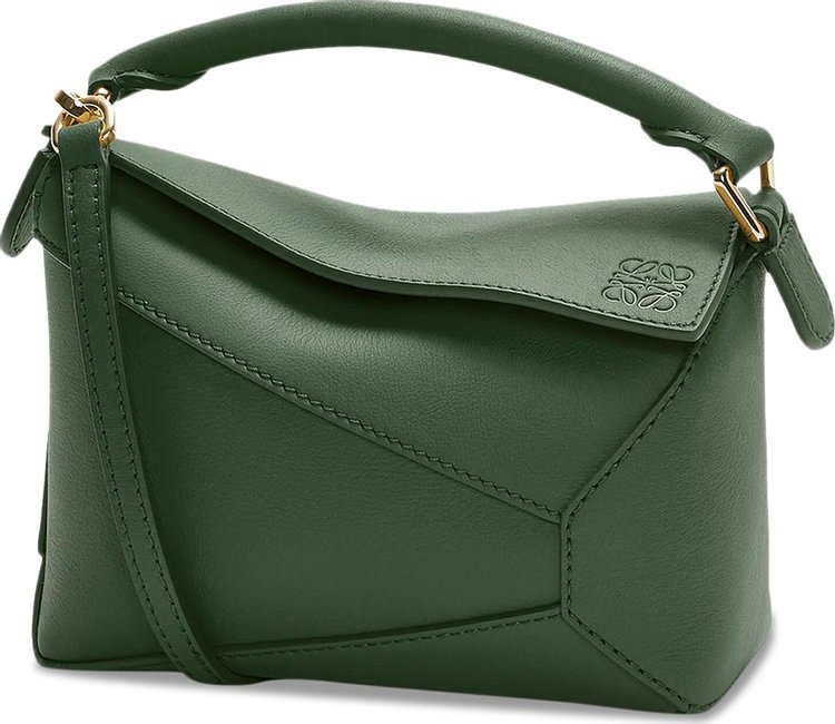 Loewe Puzzle Edge Mini Bag 'Bottle Green'