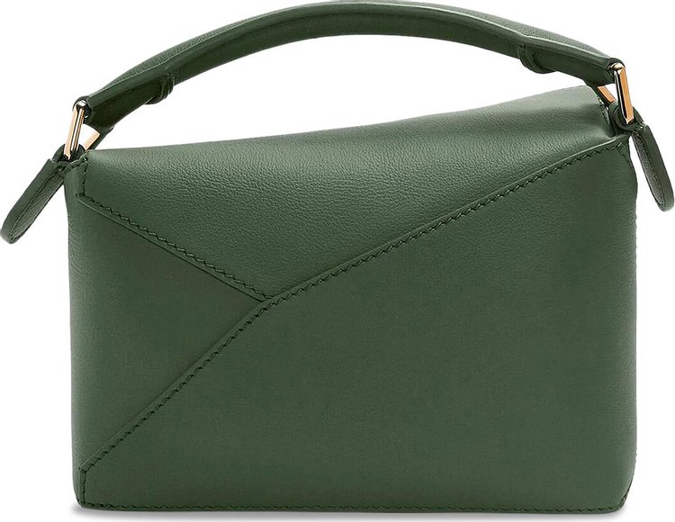 Loewe Puzzle Edge Mini Bag Bottle Green