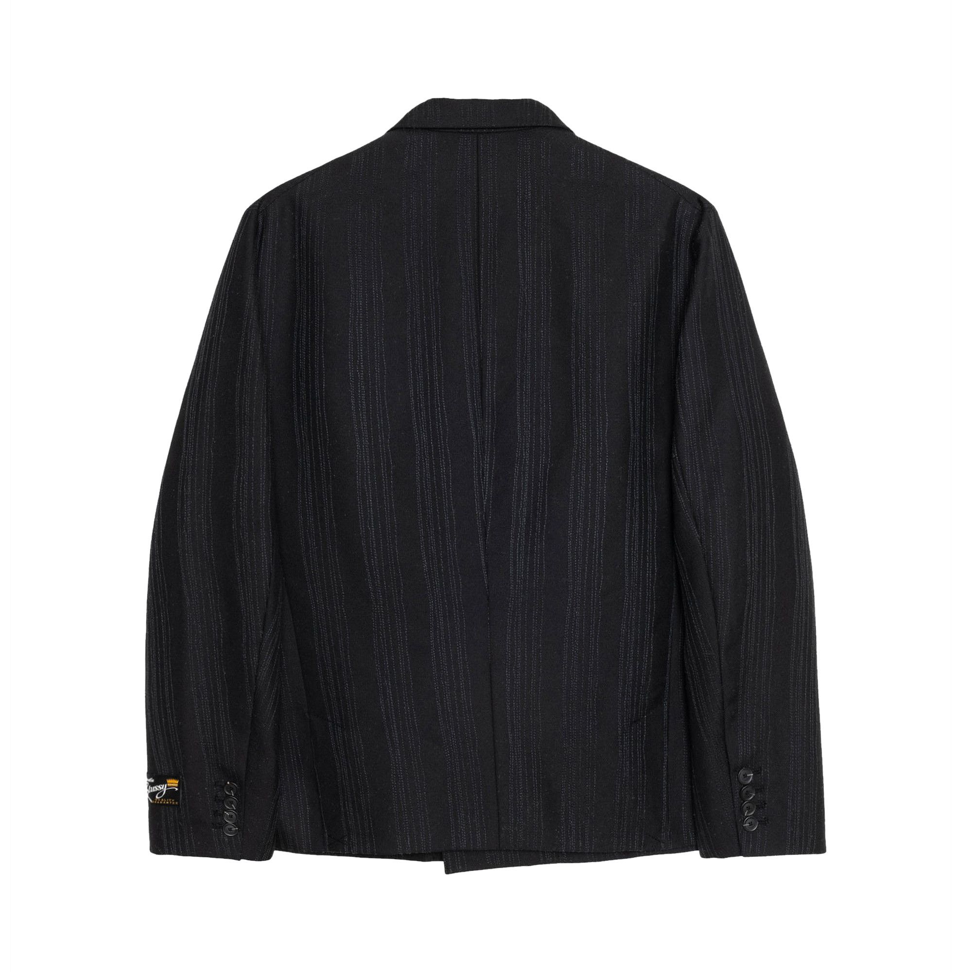 【気質アップ】 Stussy Buy Stitch 'Black Blazer Breasted Double Stripe ジャケット・アウター