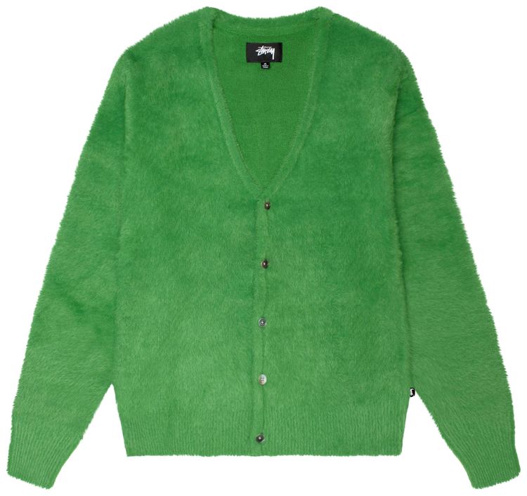 Stussy Shaggy Cardigan Moss