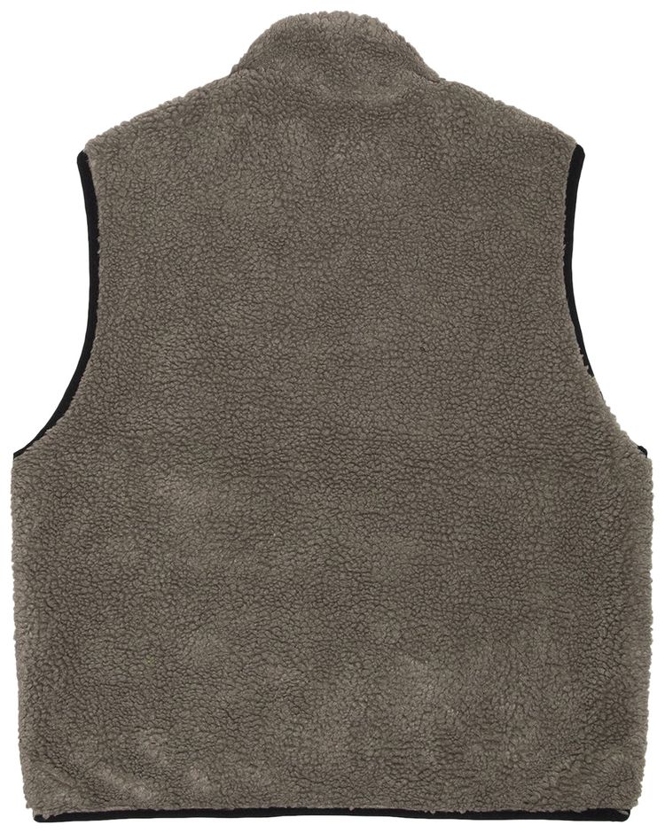 Stussy Sherpa Reversible Vest Stone