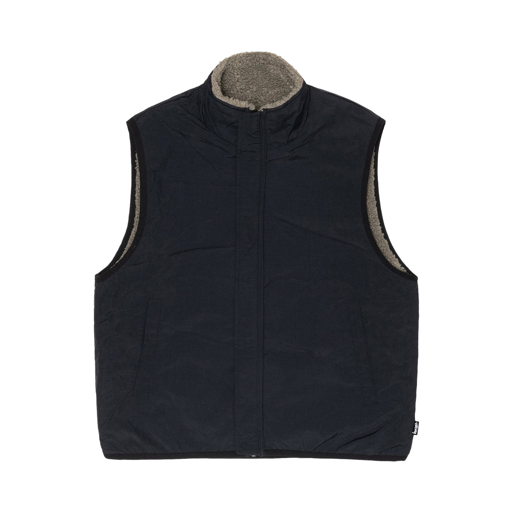 Buy Stussy Sherpa Reversible Vest 'Stone' - 118528 STON | GOAT
