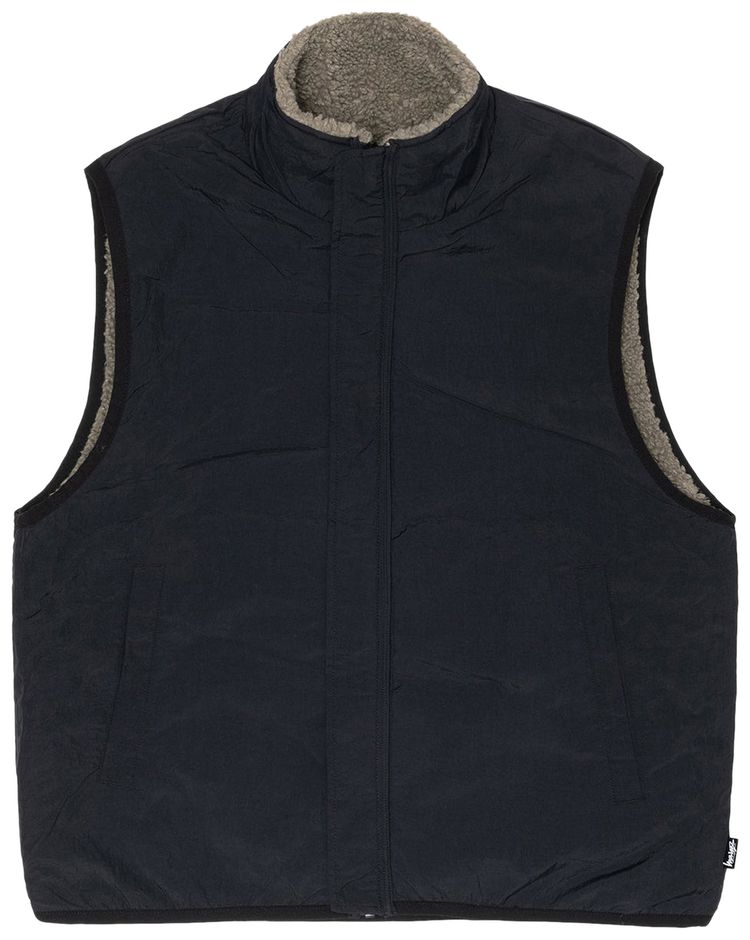Stussy Sherpa Reversible Vest Stone