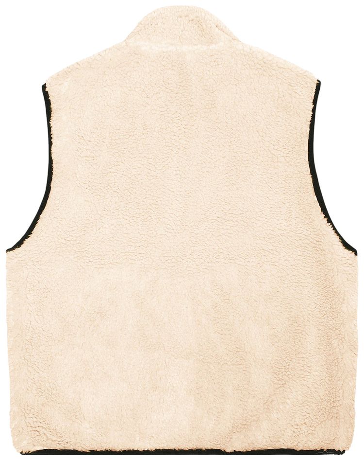 Stussy Sherpa Reversible Vest Beige