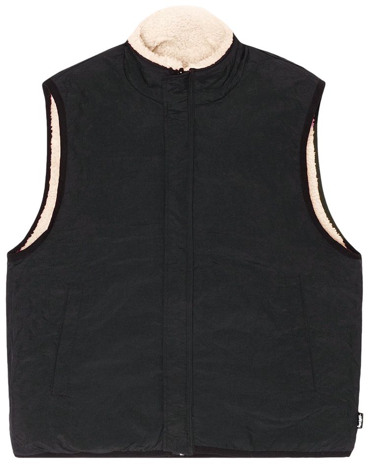 Stussy Sherpa Reversible Vest Beige