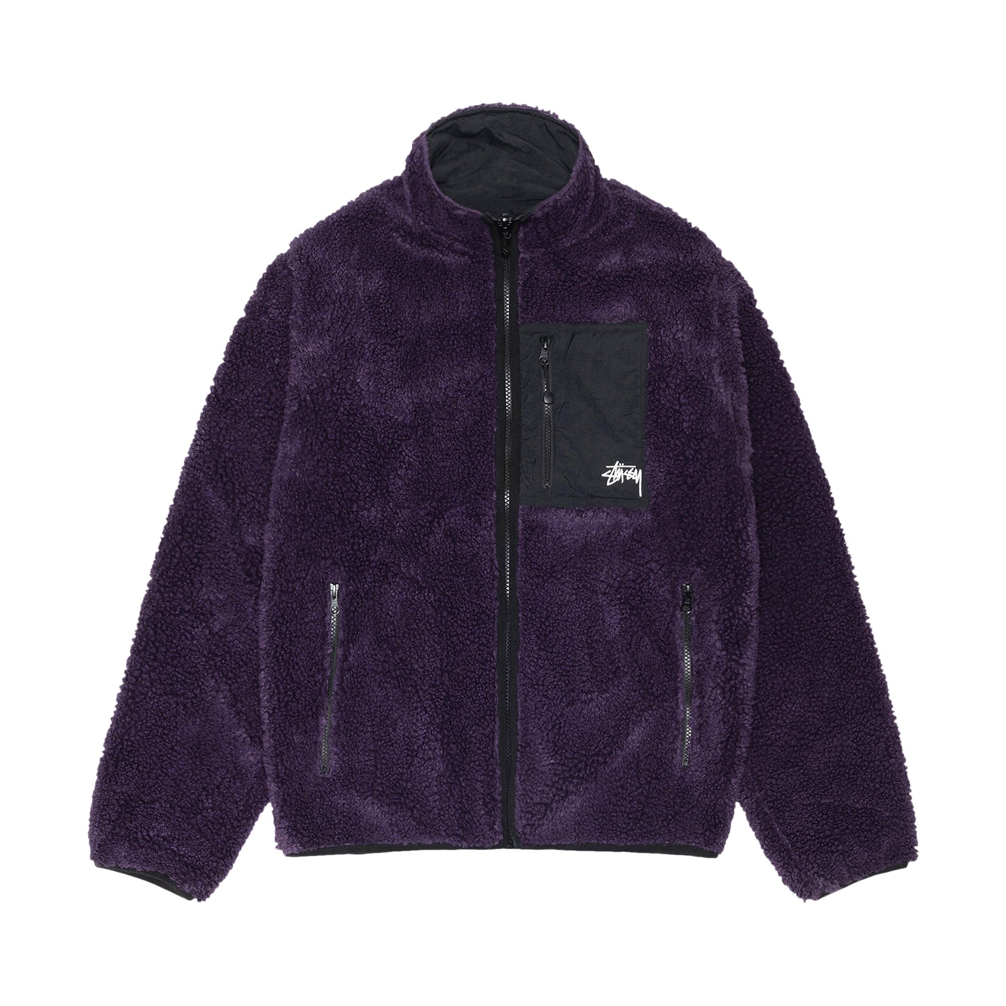 Stussy Sherpa Reversible Jacket 'Purple'