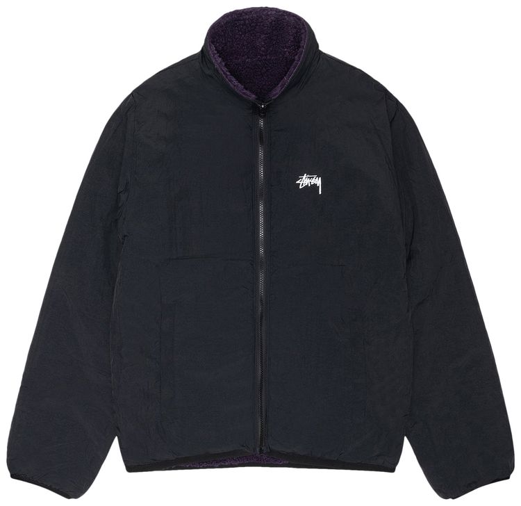 Stussy Sherpa Reversible Jacket Purple
