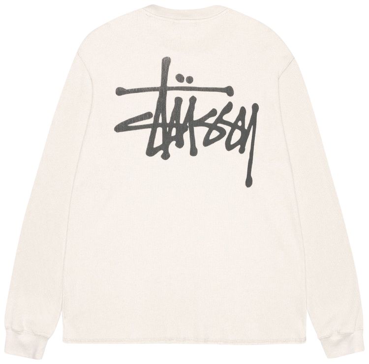 Stussy Basic Stock Long Sleeve Thermal Bone