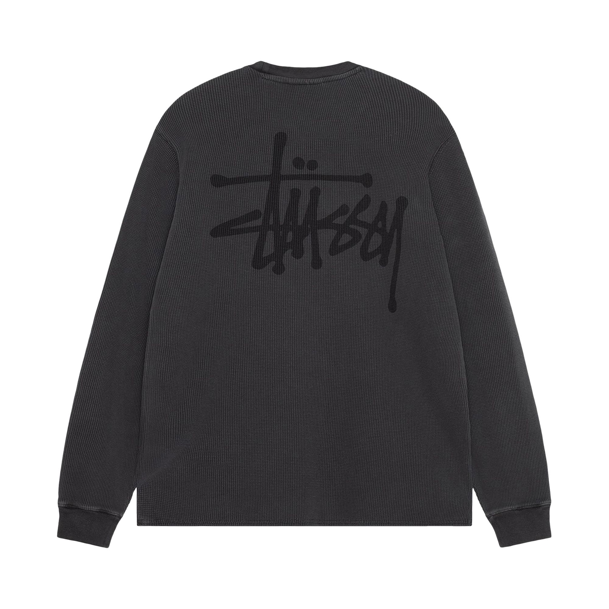 Buy Stussy Basic Stock Long-Sleeve Thermal 'Black' - 1140314