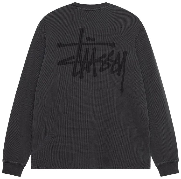 Stussy Basic Stock Long Sleeve Thermal Black