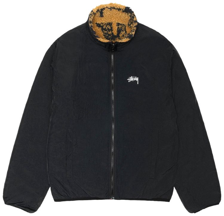 Stussy Sherpa Reversible Printed Jacket Yellow