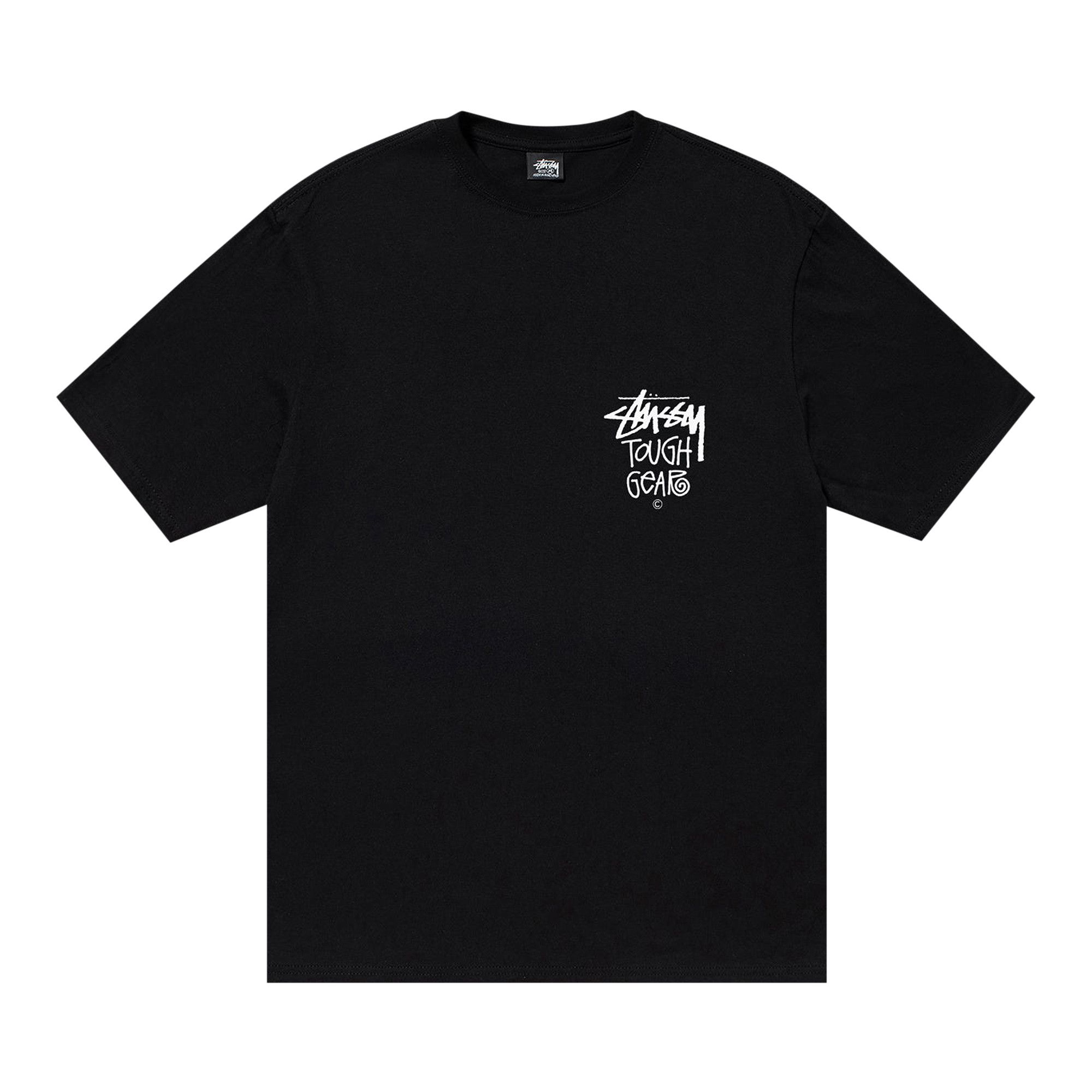 Buy Stussy Tough Gear Tee 'Black' - 1904996 BLAC | GOAT