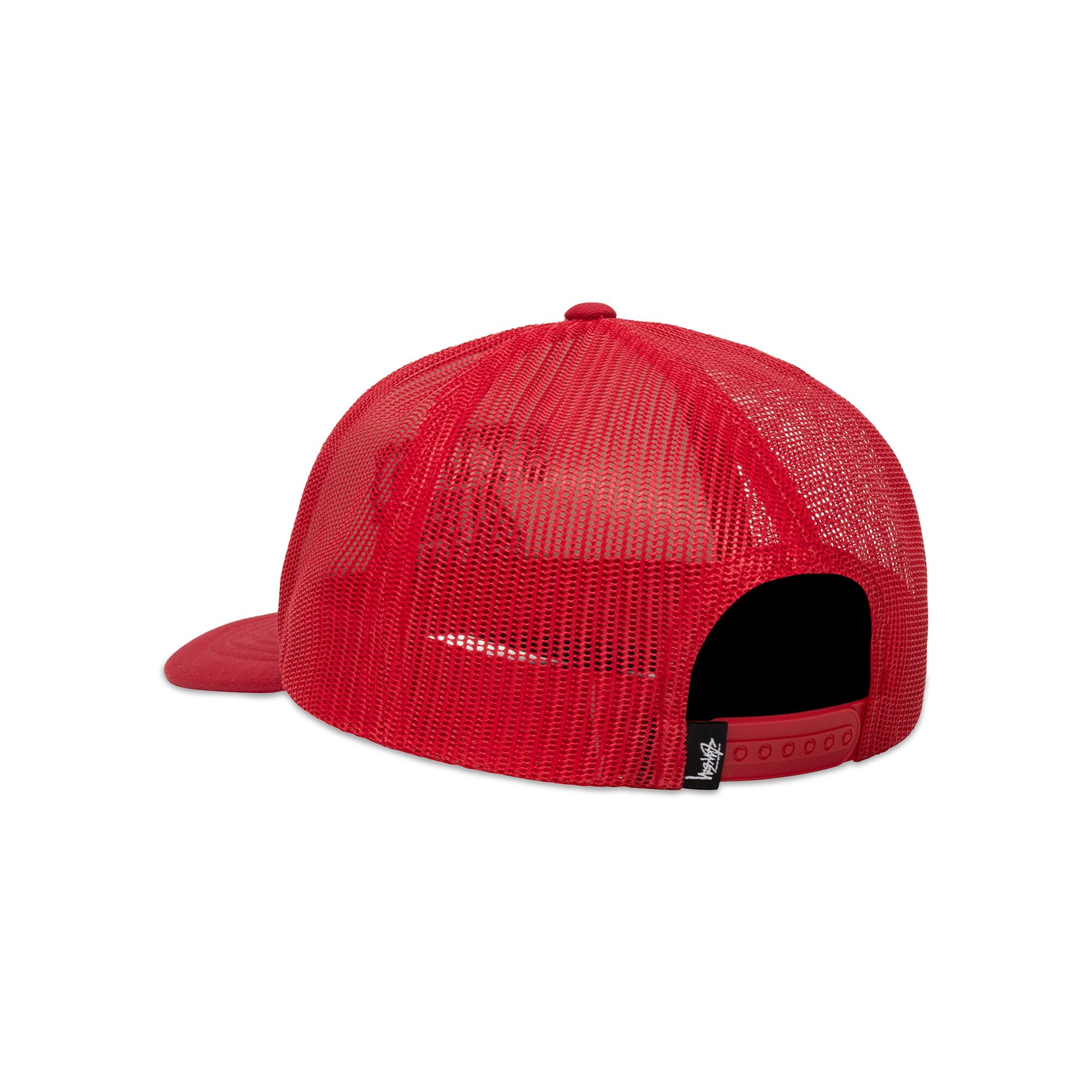 Buy Stussy Trucker Big 4 Snapback 'Red' - 1311147 RED | GOAT