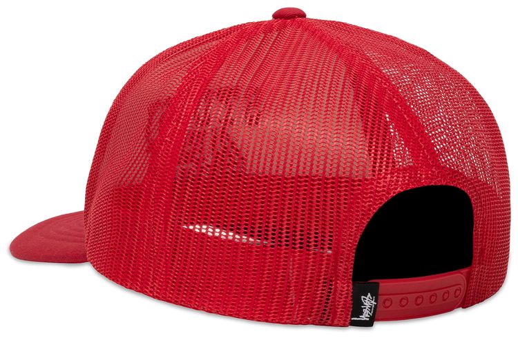 Stussy Trucker Big 4 Snapback Red
