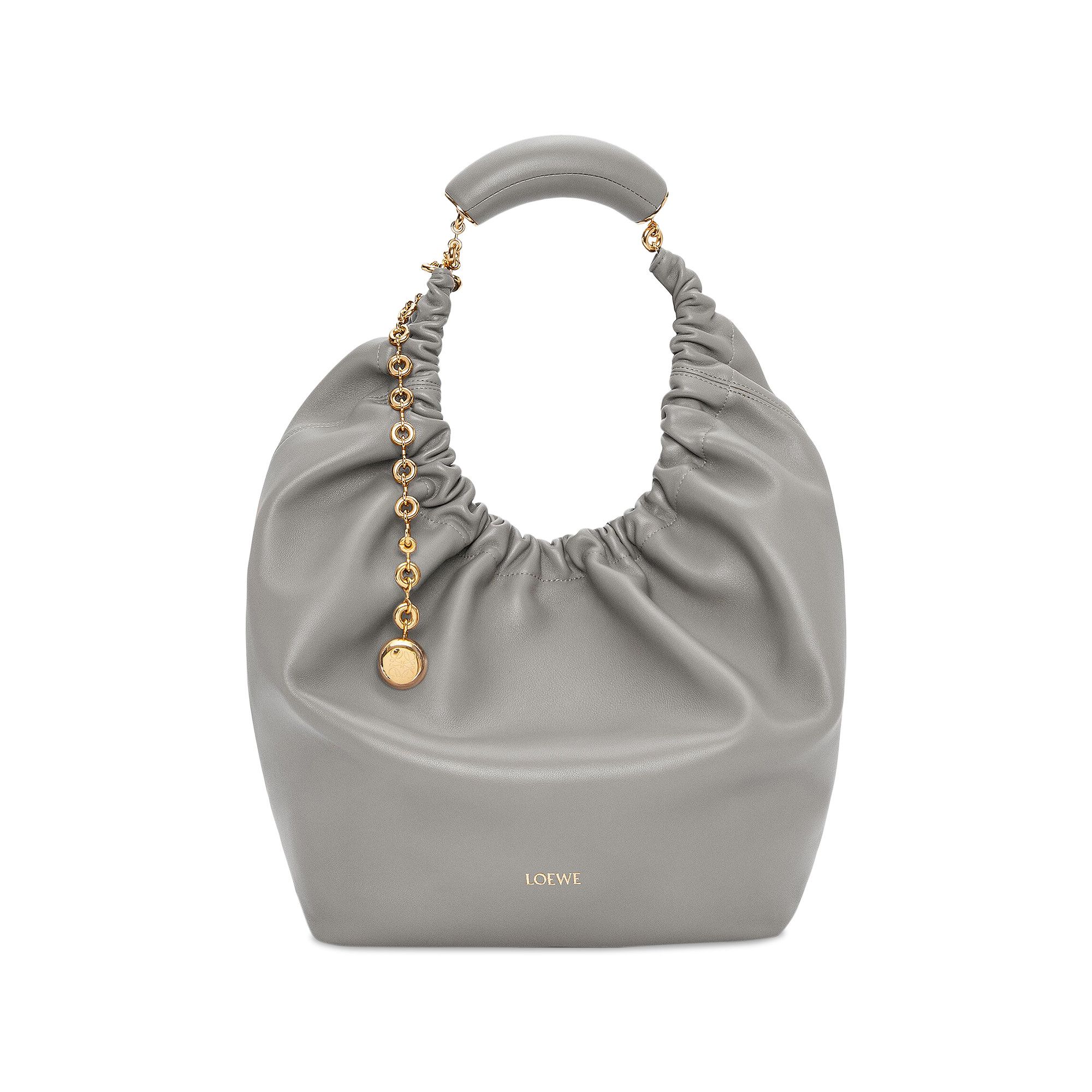 Buy Loewe Medium Squeeze Bag 'Pearl Grey' - A914Q37X01 1150