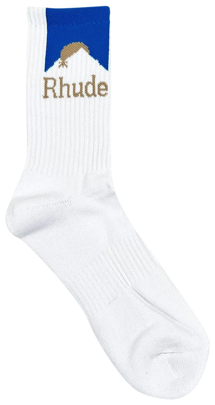 Rhude Moonlight Sock WhiteBlueYellow