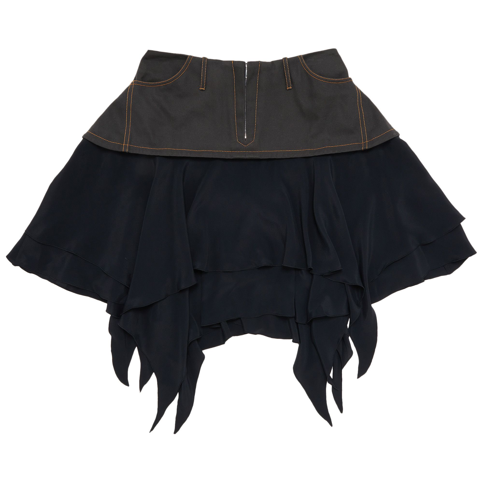 Buy Kiko Kostadinov Oseberg Skirt 'Slate/Pitch Black