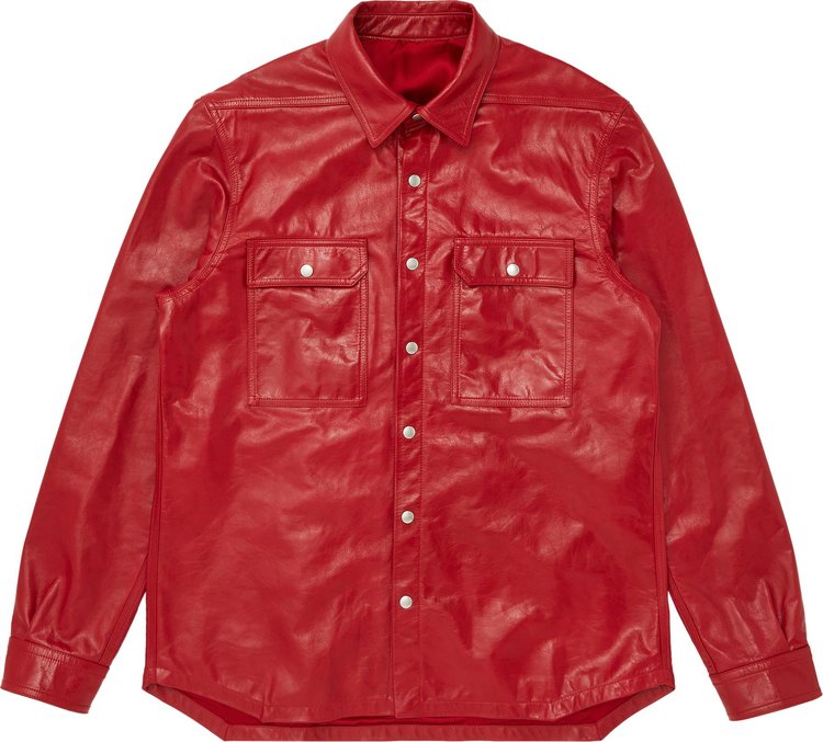 Rick Owens Lido Outershirt Cardinal Red