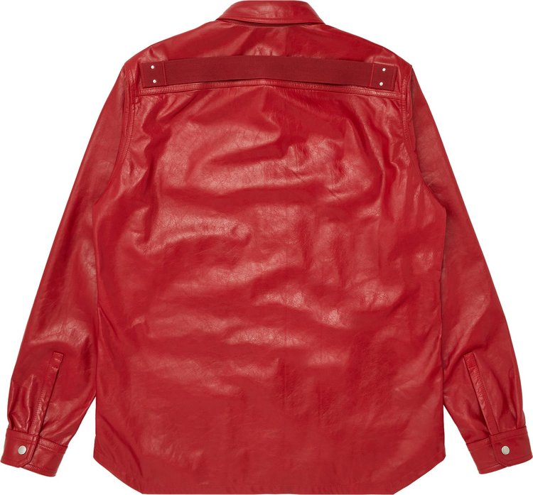 Rick Owens Lido Outershirt Cardinal Red