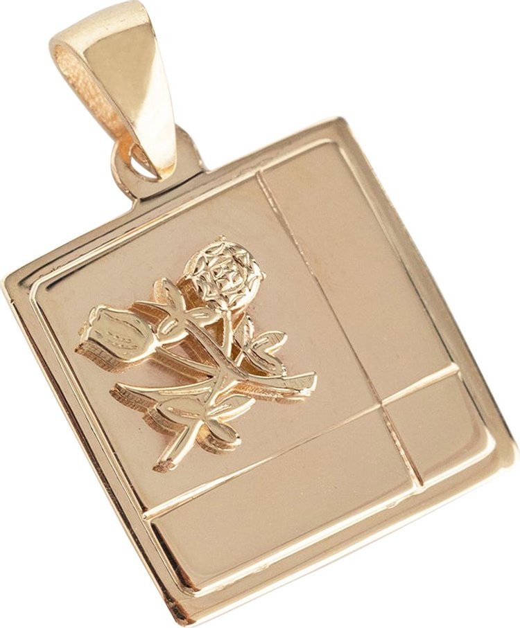 Aimé Leon Dore Floral Crest Pendant 'Gold'