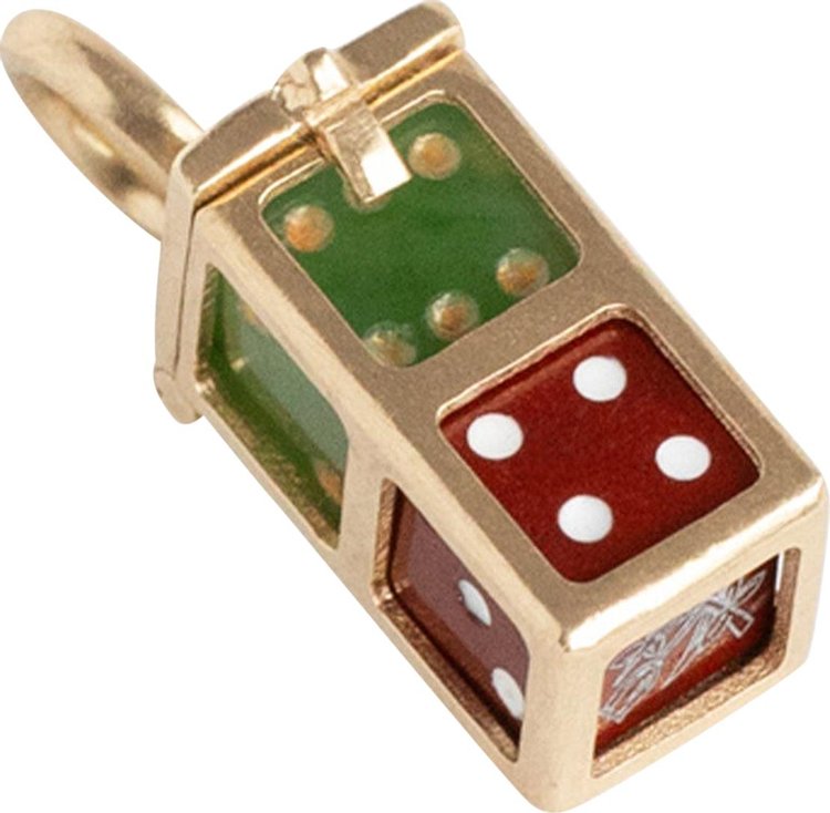 Aime Leon Dore Lucky Dice Pendant Gold